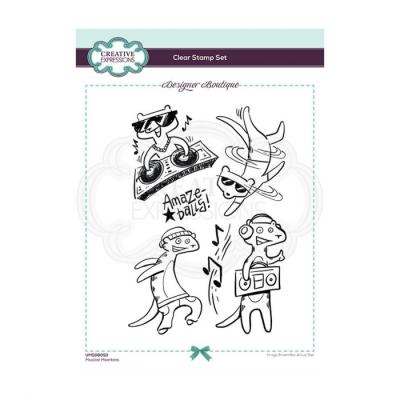 Creative Expressions Clear Stamps Designer - Musical Meerkots